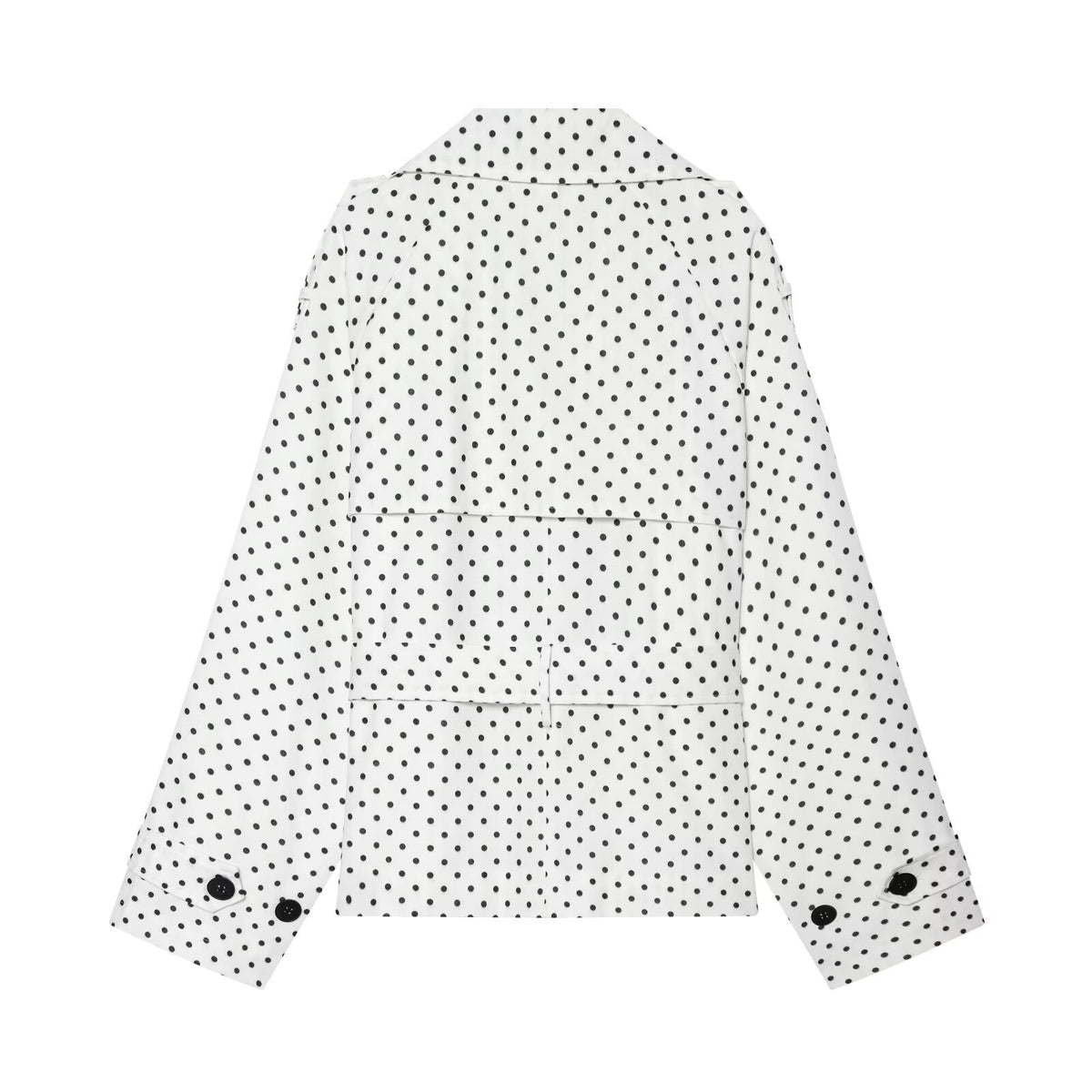 Women's with Belt polka dot windbreaker Coat