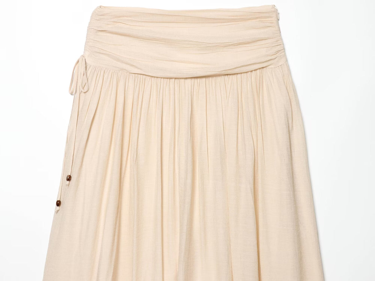 suit Women's 2 pieces bow decoration lantern sleeve top+Skirts