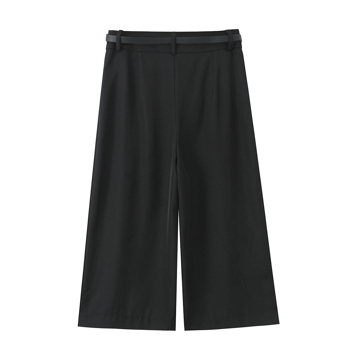 Women's new fashion chain waistband decoration loose versatile pleated shorts retro high waist side zipper women's shorts Mujer